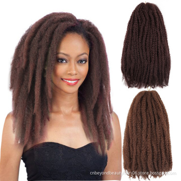 synthetic afro kinky Curly marley braid hair twist marley hair crochet braids Hair Extension